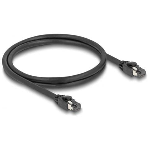 Cavo Di Rete Rj45 Cat. 8.1 S /ftp Da 1 M A 40 Gbps Nero - Foto 1