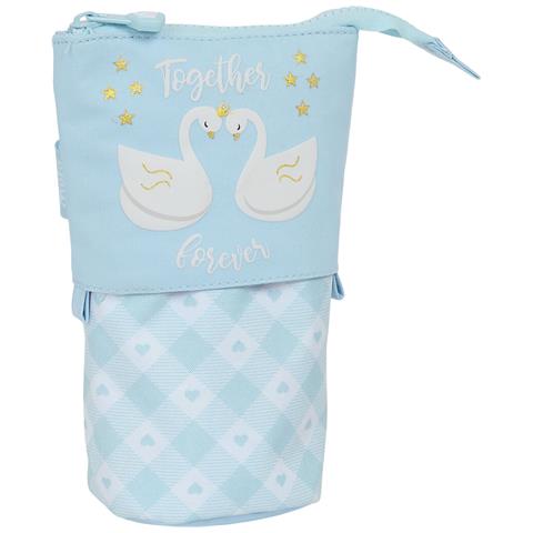 Astuccio Portapenne Glow Lab Cisnes Azzurro Chiaro 8 X 19 X 6 Cm - Foto 1