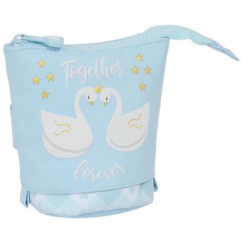 Astuccio Portapenne Glow Lab Cisnes Azzurro Chiaro 8 X 19 X 6 Cm - Foto 2