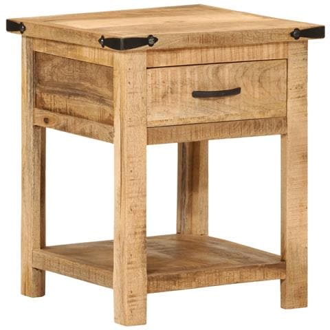 Comodino 40x40x50 Cm In Legno Massello Di Mango - Foto 1