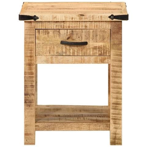 Comodino 40x40x50 Cm In Legno Massello Di Mango - Foto 3