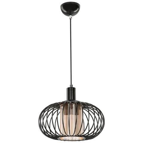 Lampada A Sospensione Terla Mdl3674 Con Struttura In Ferro E Diffusore In Vetro - Foto 2
