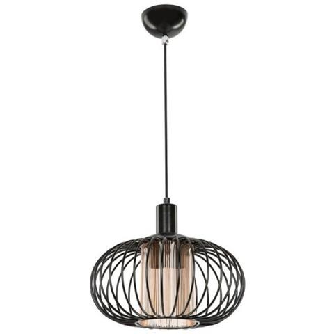 Lampada A Sospensione Terla Mdl3674 Con Struttura In Ferro E Diffusore In Vetro - Foto 1