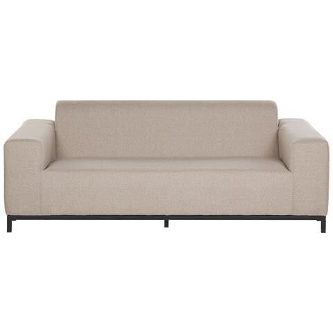 Set Lounge 5 Posti Tessuto Beige E Nero Rovigo - Foto 2