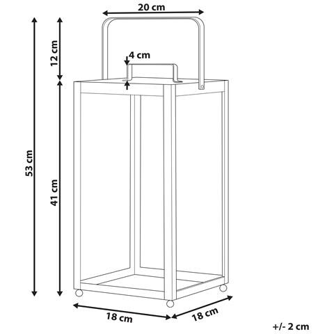 Lanterna Lepar Metallo Nero - Foto 2