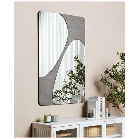 Specchio Ormes 70 Cm 110 Cm Grigio - Foto 1