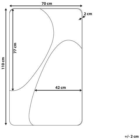 Specchio Ormes 70 Cm 110 Cm Grigio - Foto 5