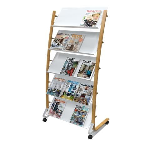 Espositore Mobile Su Ruote Modello Grande In Legno - Foto 1