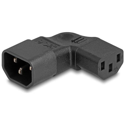 Adattatore Di Rete Iec 60320 - Da C14 A C13, Spina /presa, 10 A, Angolato A 90â° A Sinistra /destra - Foto 1