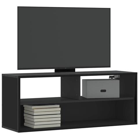 Mobile Porta Tv Nero 100x31x39,5 Cm In Truciolato E Metallo - Foto 1