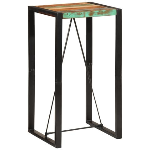 Tavolo Da Bar 60x55x110 Cm In Legno Massello Di Recupero - Foto 1