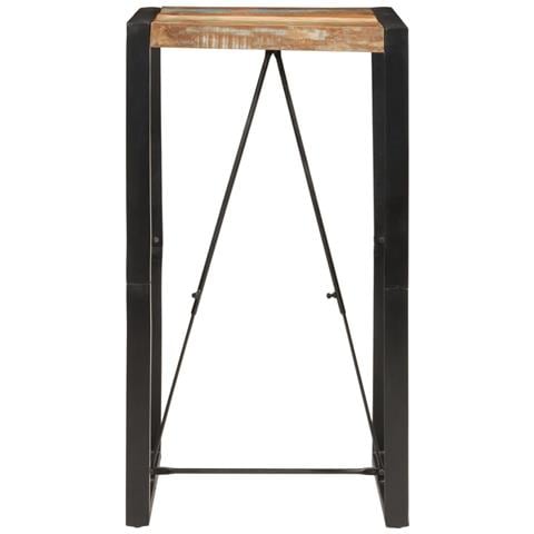 Tavolo Da Bar 60x55x110 Cm In Legno Massello Di Recupero - Foto 2