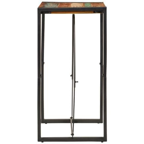 Tavolo Da Bar 60x55x110 Cm In Legno Massello Di Recupero - Foto 3