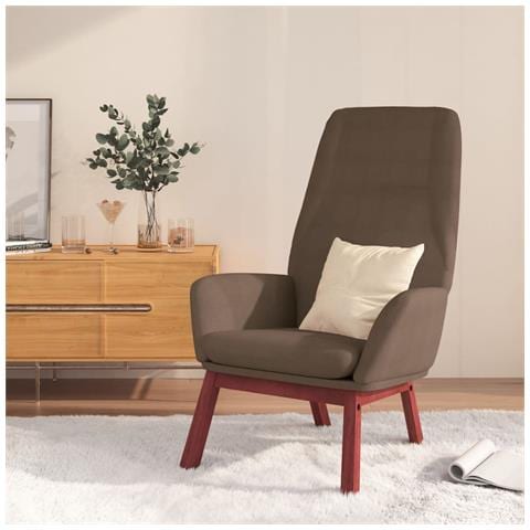 Sedia Relax Tortora In Tessuto - Foto 8