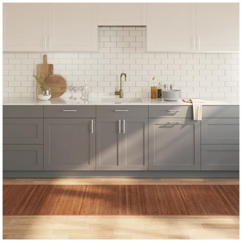 Tappeto Rettangolare Marrone 80x1000 Cm In Bambù - Foto 8