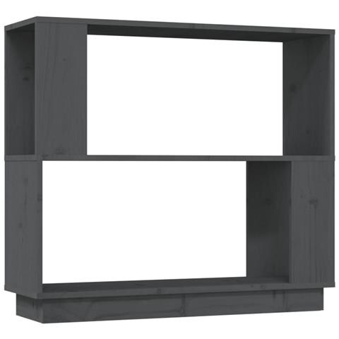 Lusso Casadino -  Libreria/divisorio Grigio 80x25x70 Cm In Legno Massello Di Pino - Foto 1