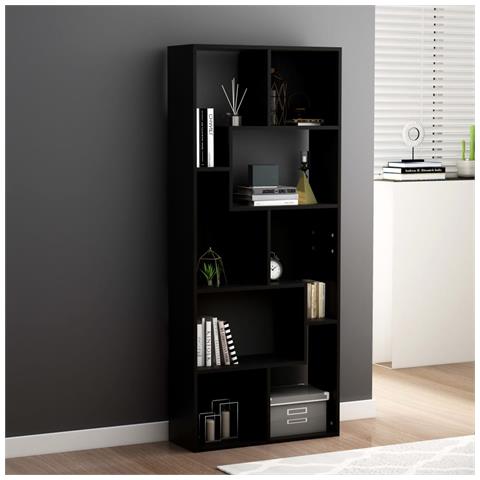 Lusso Casadino - Libreria Nera 67x24x161 Cm In Legno Multistrato - Foto 8