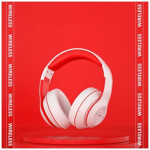 Cuffie Bluetooth Over-ear Rosse - Audio Immersivo - Foto 2