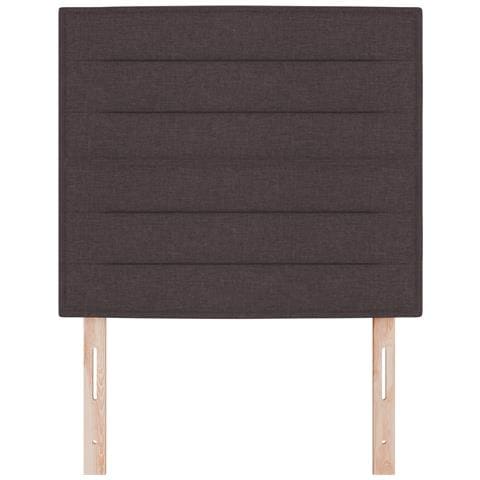Testata LED Design Linee Marrone Scuro 100 cm Tessuto - Foto 2