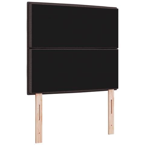Testata LED Design Linee Marrone Scuro 100 cm Tessuto - Foto 9