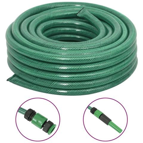 "Set Tubo da Giardino con Raccordi Verde 0,75"" 50 m in PVC" - Foto 1