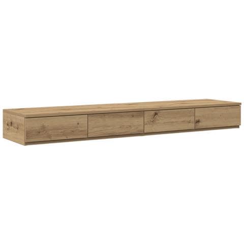 Cassetti per Letto Rovere Artigianale 135x36,5x16,5 cm in Legno Ingegnerizzato - Foto 1