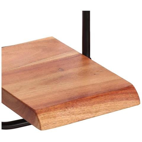 Mensole da Parete 5 pz in Legno Massello di Acacia - Foto 9