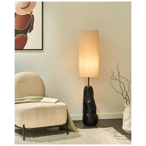 Lampada Da Pavimento Selb Ceramica Nero - Foto 1