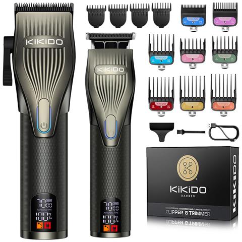 Set Professionale Tagliacapelli E Rifinitore Lcd - Sfumature, Testa A Olio E Rifinitura Dei Bordi - Foto 1