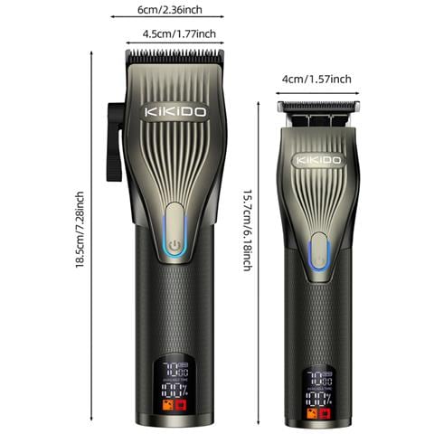 Set Professionale Tagliacapelli E Rifinitore Lcd - Sfumature, Testa A Olio E Rifinitura Dei Bordi - Foto 2