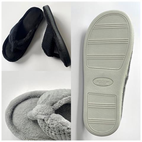Ciabatte radito Con Memory Foam E Suola In Legno Di Ananas - Traspiranti E Confortevoli Per Interni Grey - Foto 2