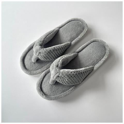 Ciabatte radito Con Memory Foam E Suola In Legno Di Ananas - Traspiranti E Confortevoli Per Interni Grey - Foto 1
