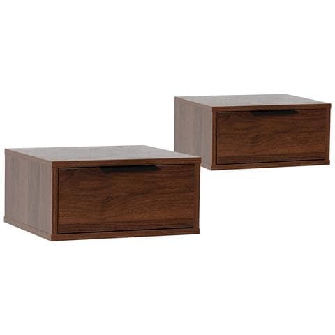 Set Di 2 Comodini Sospes Auri 1 Cassetti Colore Noce - Foto 1