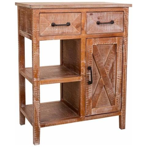 Mobile Da Ingresso In Legno Marrone 67x37x82h - Foto 1