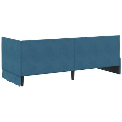 Struttura Letto Angolare con Materasso 2 pcs Blu Velluto - Foto 9