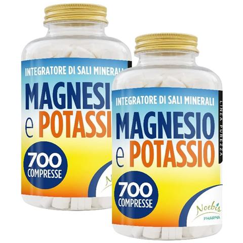 Magnesio e Potassio 700 Compresse - Citrato di Magnesio e Citrato di Potassio - Stanchezza, Affaticamento, Muscoli ed Equilibrio Elettrolitico (Confezione doppia) - Foto 1