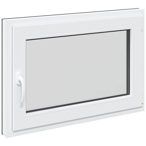 Finestra per Soffitta RISOR 80 x 70 cm PVC e Vetro Antracite - Foto 1