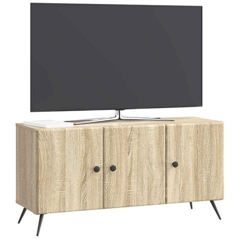 Mobile TV Rovere Sonoma 99 x 34,5 x 50 cm Legno ingegnerizzato - Foto 2