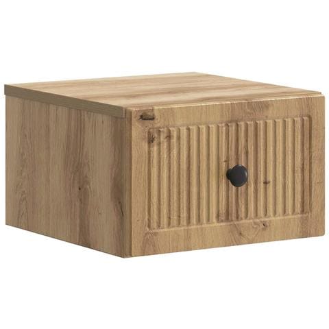 Mobiletto da notte a muro Rovere Artigianale 33 x 34,5 x 20 cm - Foto 1