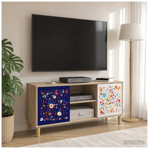 Mobile TV MAINZ 102 x 33 x 50 cm Sonoma Legno ingegnerizzato - Foto 2