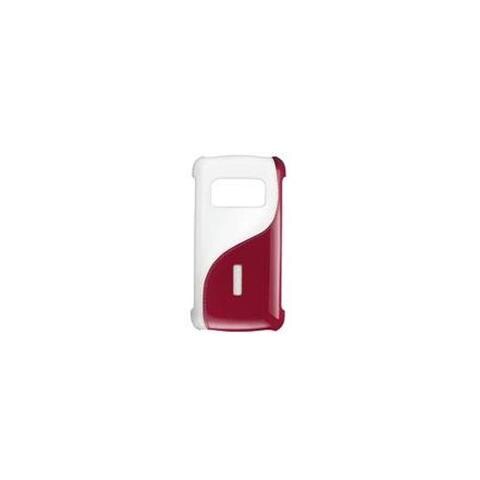 Cover rigido white / burgundy+pelle orig nokia c6-01 - Foto 1
