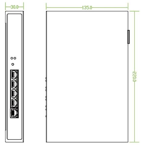 I-SWHUB AC500 - Access Controller con 5 porte LAN Gigabit, AC500 - Foto 3