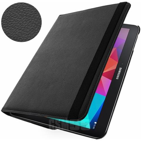 Custodia Stand Girevole 360 Per Samsung Galaxy Tab 4 10.0 T530 - Nera - Foto 2