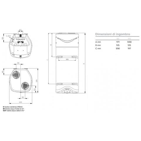 Scaldabagno In Pompa Di Calore Nuos Evo A+ Wh - 80 Litri A Magazzino A Parete - Foto 2