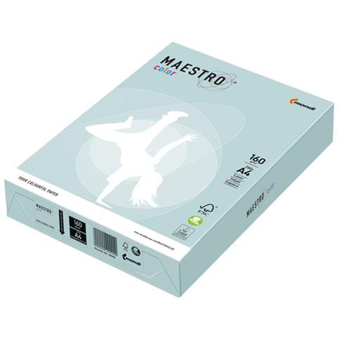 Carta Maestro Color A4 210x297mm 160gr 250fg Azzurro Tenue Bl29 - Foto 1