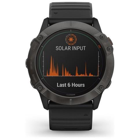 Sportwatch Fenix 6xPro Solar 51mm Impermeabile 10 ATM Display 1.44 “ 32 gb Wi-Fi Bluetooth con GPS e Cardiofrequenzimetro Carbonio, Titanio Grigio - Foto 2