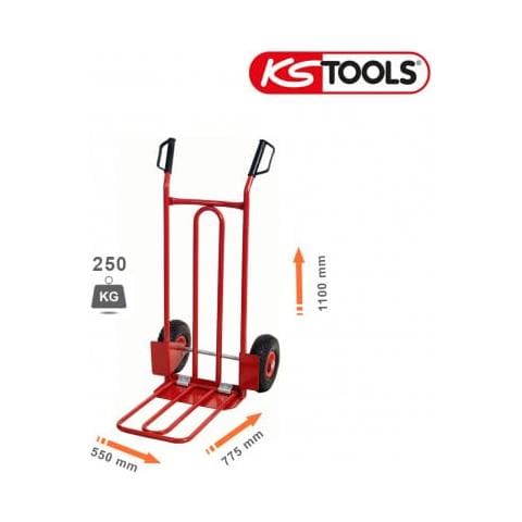 Carrello Ruote Pneumatiche - 775x550x1100mm - 160.0226 - Foto 1