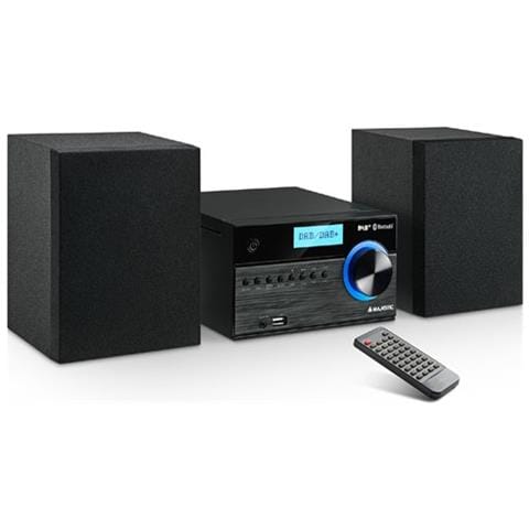 Sistema Micro Hi-Fi AH 2350 Lettore CD / MP3 Radio DAB / DAB+ Potenza Totale 2x 10 W USB / AUX-IN con Telecomando - Nero - Foto 1