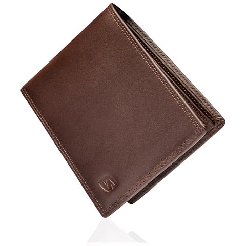 Portafoglio da uomo in pelle premium, ""Space"", Marrone - Foto 1