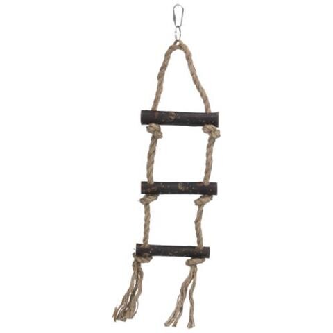 Natural Living Scala Di Corde 3 Gradini Cm. 40 - Per Cocoriti E Canarini - Foto 2